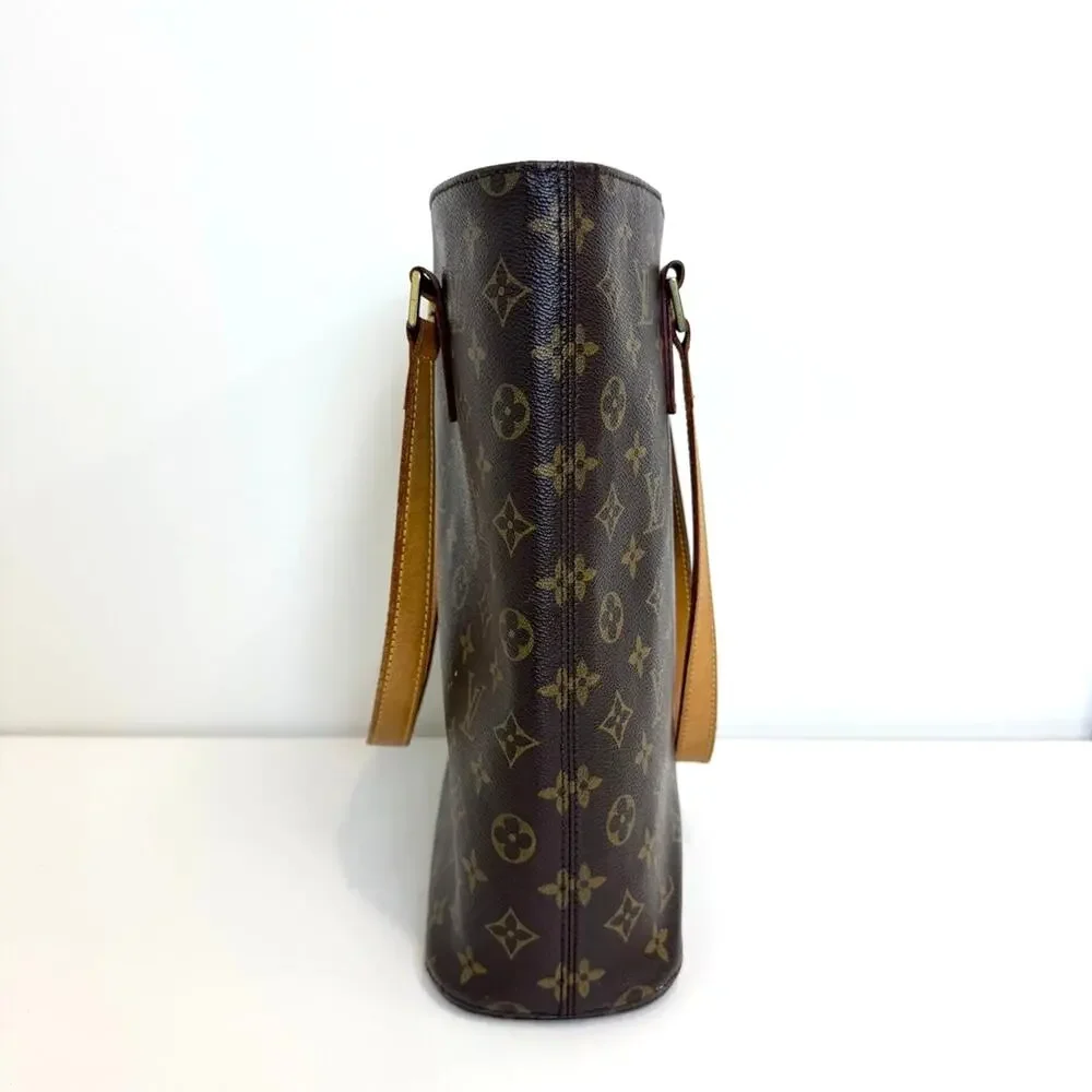 Louis Vuitton Brown Monogram Canvas Vavin GM Tote Bag LV Leather Shoulder Bag